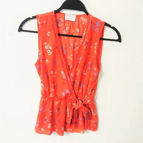 Sienna Sky Tops - Sienna Sky Floral Wrap Top